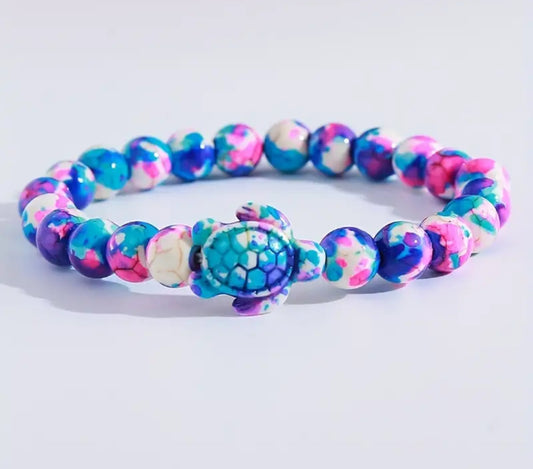 Multi colour turtle bracelet