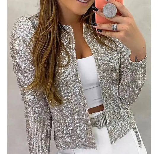Ladies sequinned/glitter jacket - 4 colours