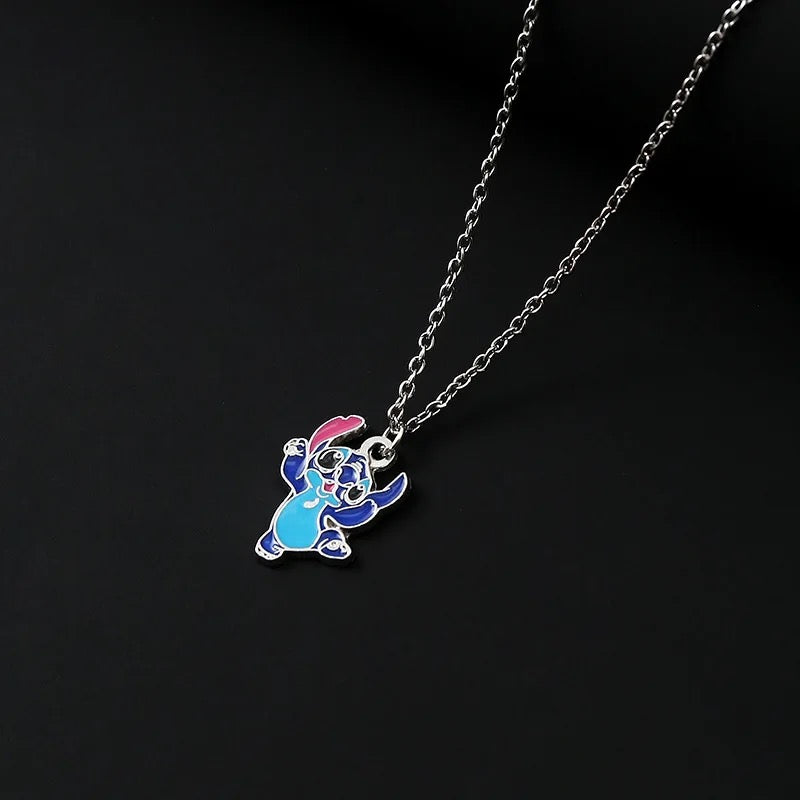 Stitch/Angel Necklace